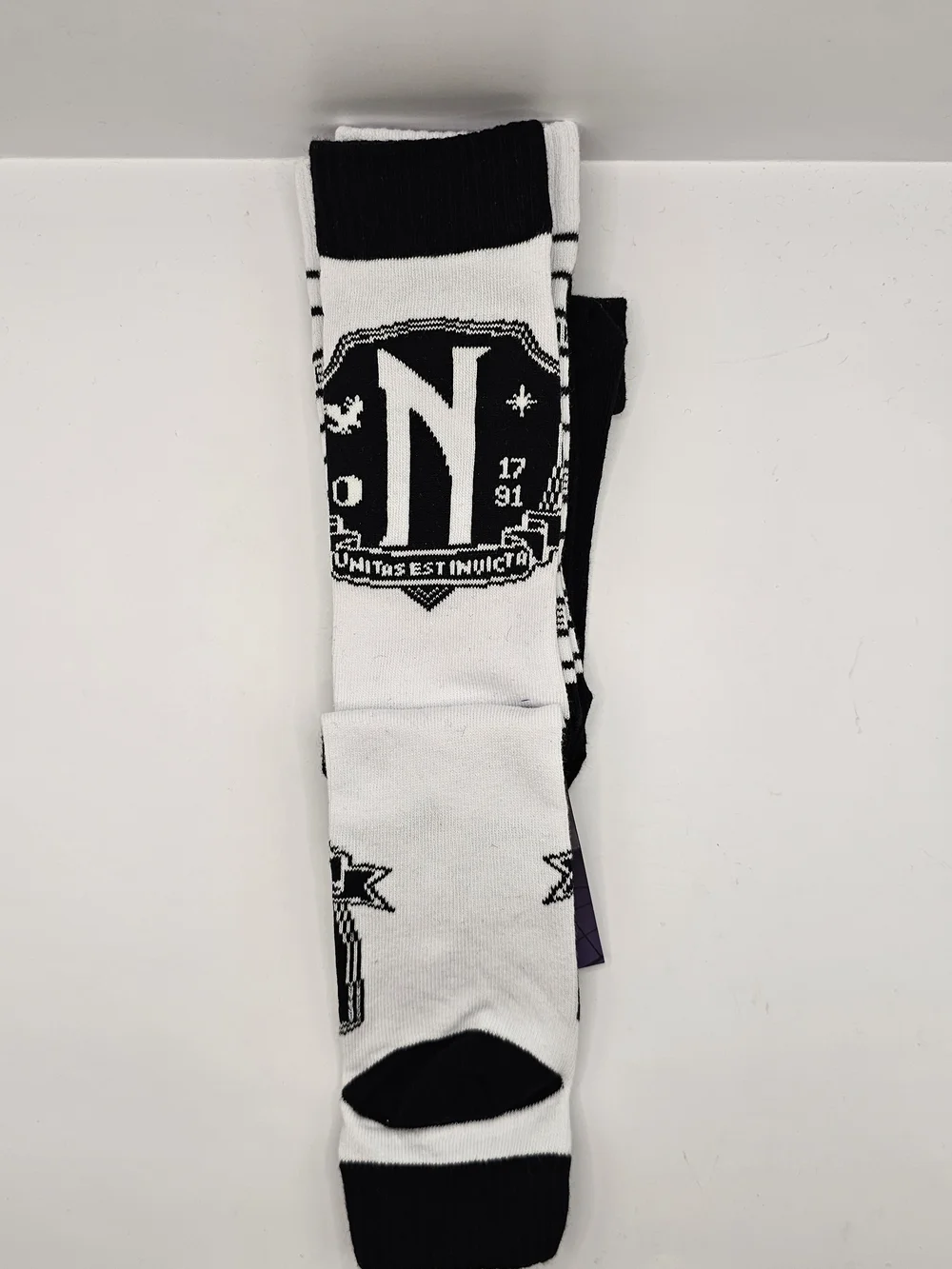 Wednesday Addams x Primark Trainer Socks, Sz Large, 3 Pairs, new with tags